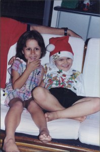 Sasha and Jonathon - many Christmas's ago!