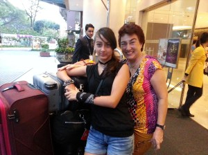 En route with my niece