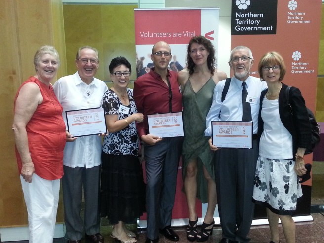 Maureen & Darryl Manzie, Marco Montenuovo, Lara Riva, Peter Hazelman & his lovely wife. Volunteer of th Year Awards 2014