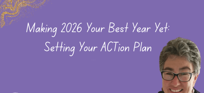 Image of Michelle with caption Making 2026 your best year yet, setting your ACTIopn plan for success